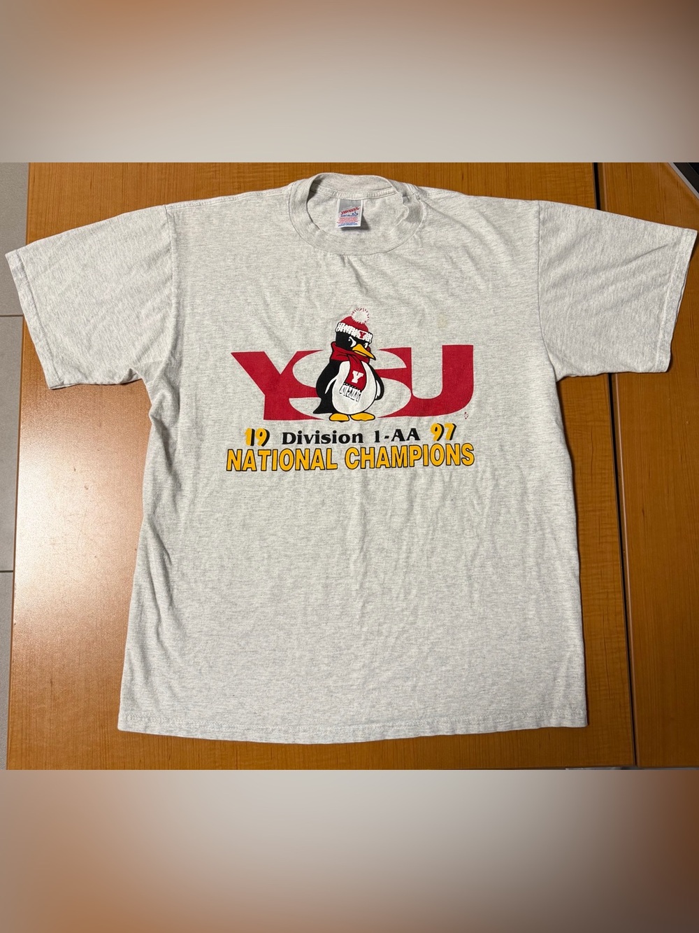 Vintage 1997 YSU Youngstown State National Champions T-Shirt Adult Large Jerzeez